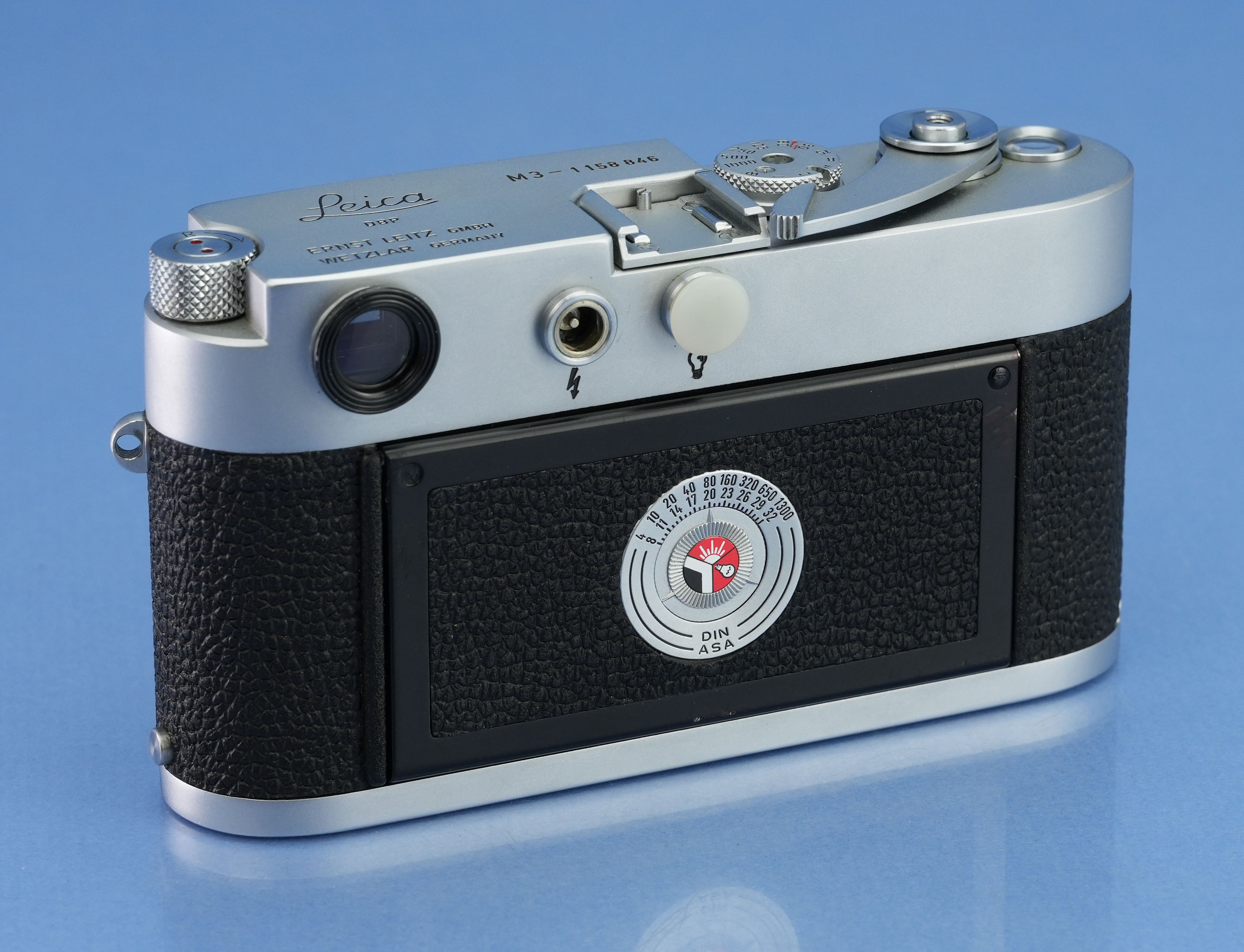 LEICA LEITZ M3 SS 10150 IGEMO CAMERA BODY LATE # NO GUARD #11578846 RARE +PRETTY
