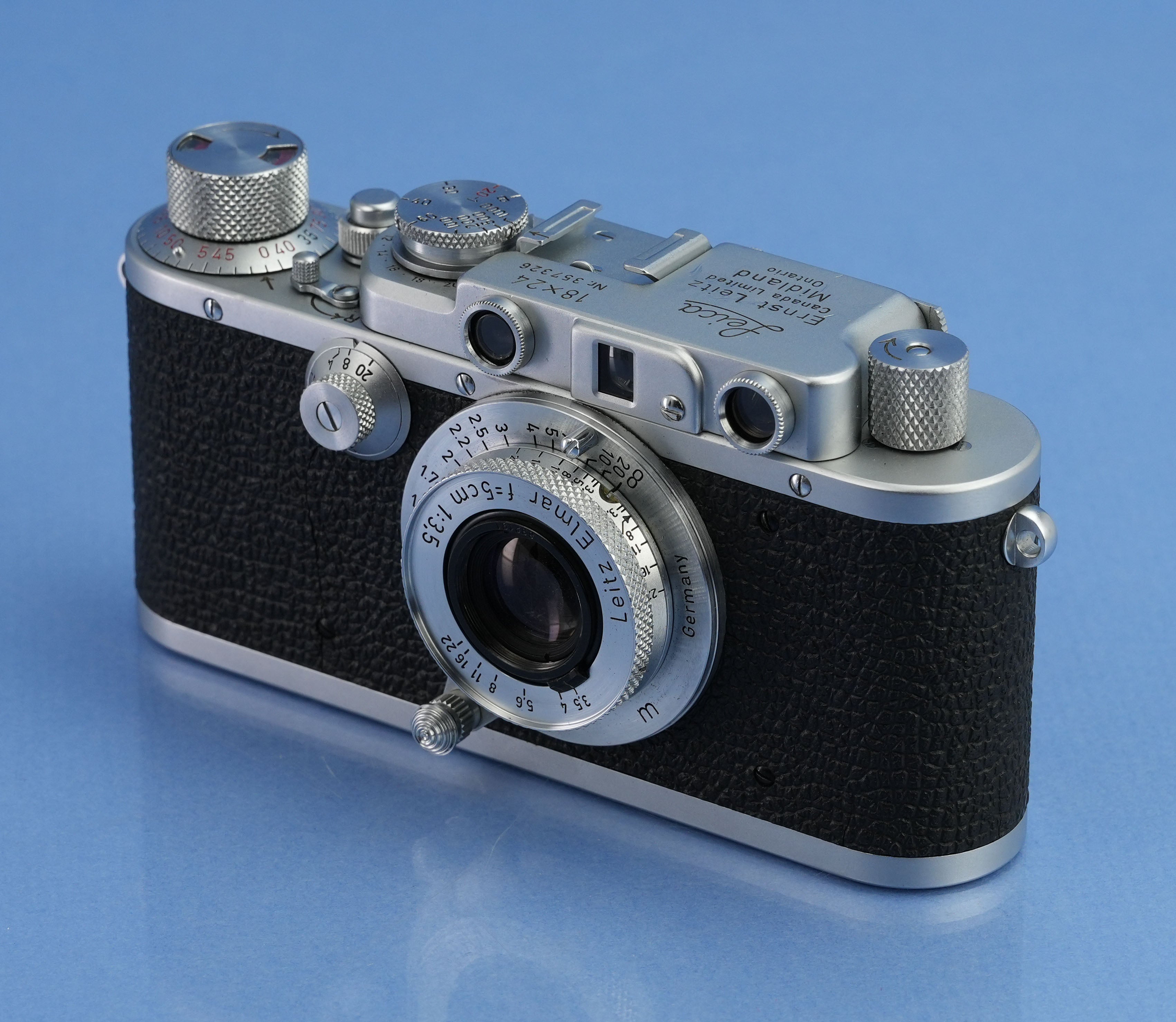 LEICA LEITZ 72 18X24 MIDLAND ELC HALBFORMATKAMERA + PAPIERE 100 JAHRE JUBILÄUMSVERKAUF SCHÖN!