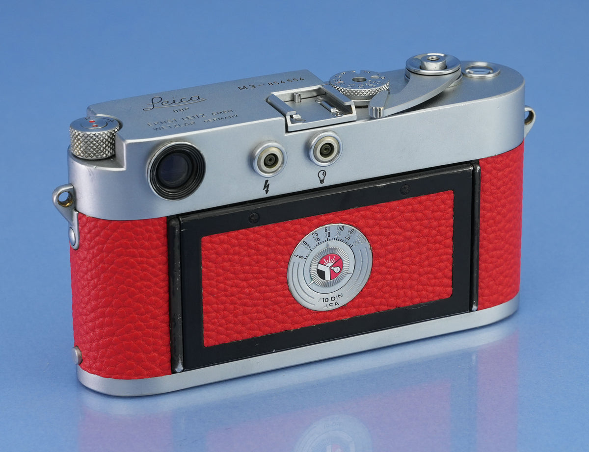 LEICA LEITZ M3 DS 10150 IGEMO CHROME CAMERA BODY TRANSITIONAL #854554 SERVICED!