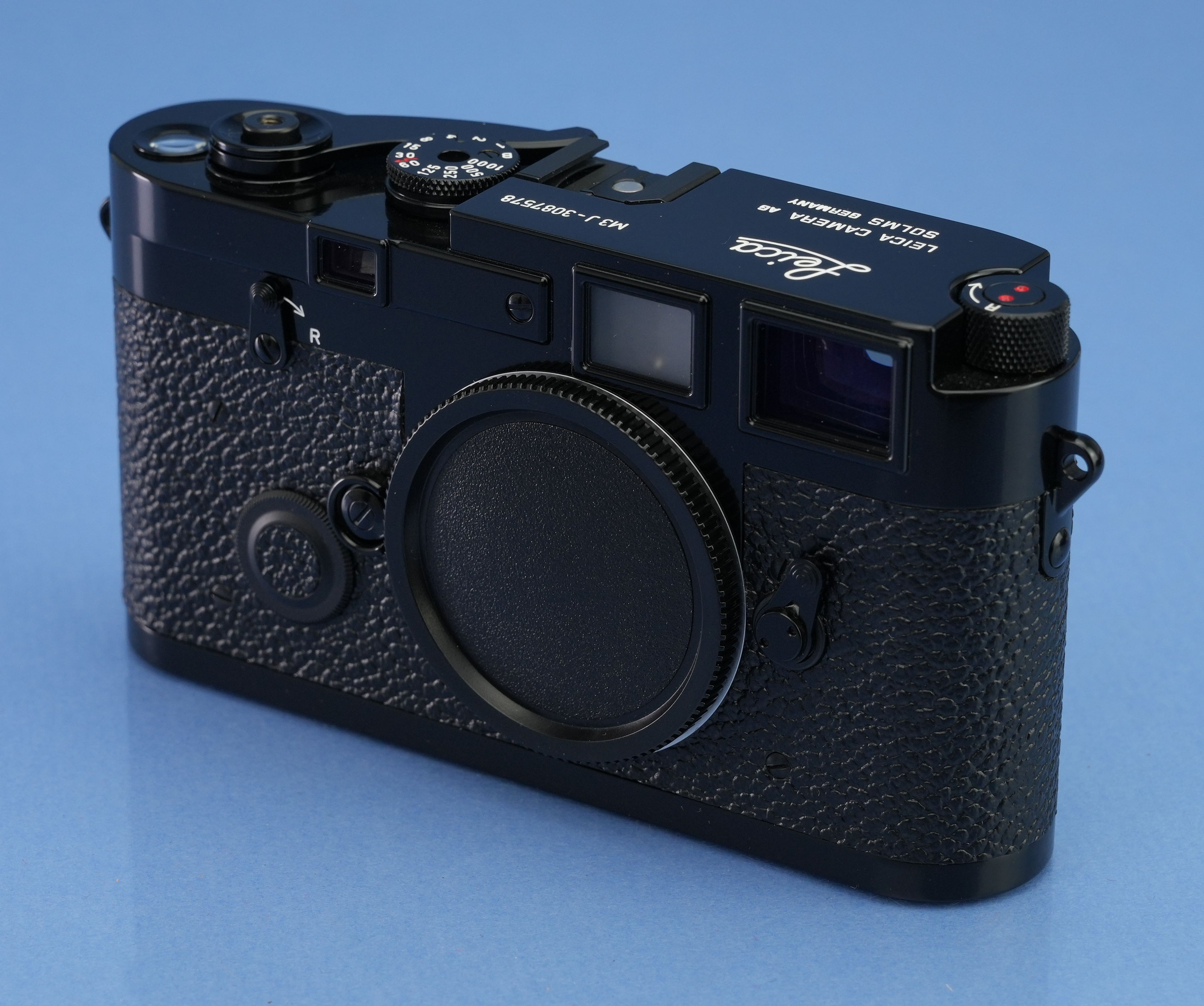 LEICA LEITZ M3J M3 JAHRE BLACK PAINT RANGEFINDER BODY 10330 MINT OPEN BOX RARE!