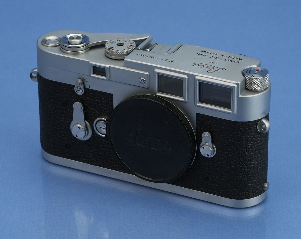 LEICA LEITZ M3 10150 IGEMO SS ENTFERNUNGSMESSERKAMERAGEHÄUSE #1001008 +KAPPE +BOX SCHÖN