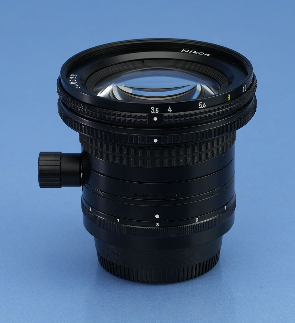 NIKON PC-NIKKOR 28MM F3.5 AIS AI-S PERSPECTIVE CONTROL LENS +CAPS +CASE CLEAN!