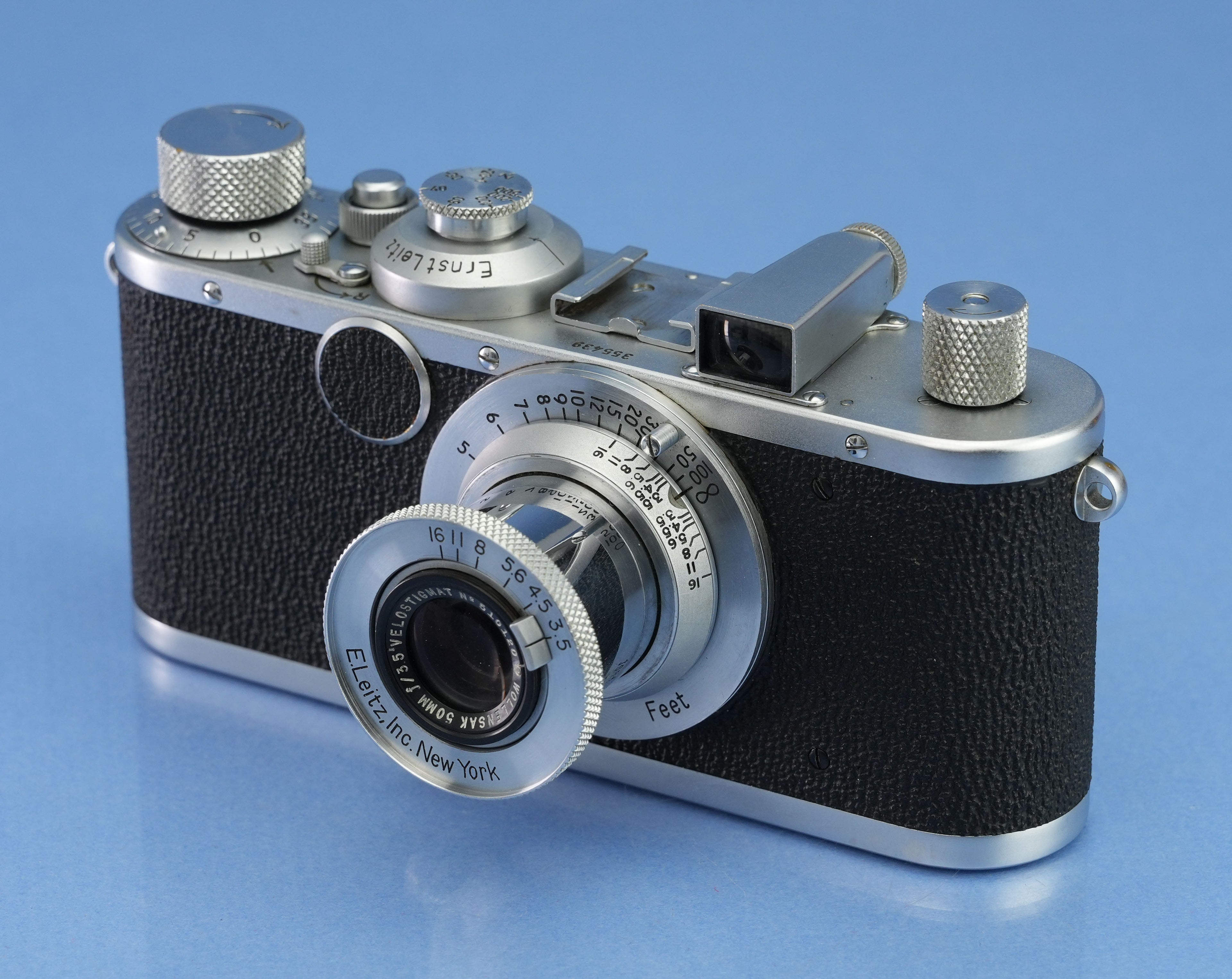 LEICA LEITZ STANDARD NEW YORK CAMERA +50MM WOLLENSAK F3.5 +90MM VELOSTIGMAT RARE