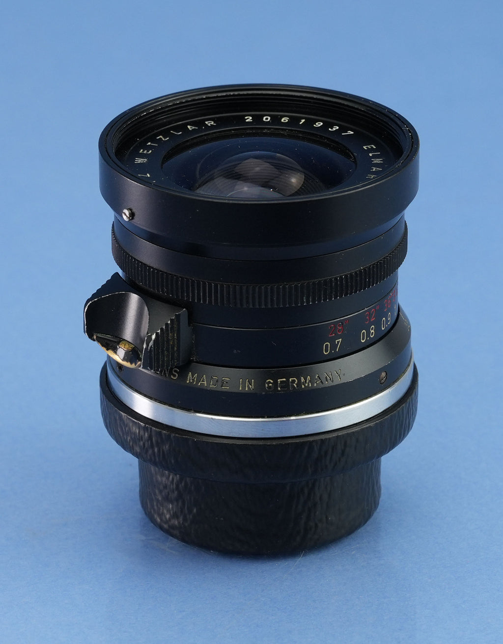 LEICA 28MM ELMARIT M F2.8 FRÜHE 1. AUSFÜHRUNG V 9 ELEMENTE SCHWARZ LACKIERT 11801 OBJEKTIV DEUTSCHLAND