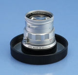 LEICA LEITZ 50MM SUMMICRON F2 CHROME 11118 RIGID LENS +CAPS MINT LATE #2228868