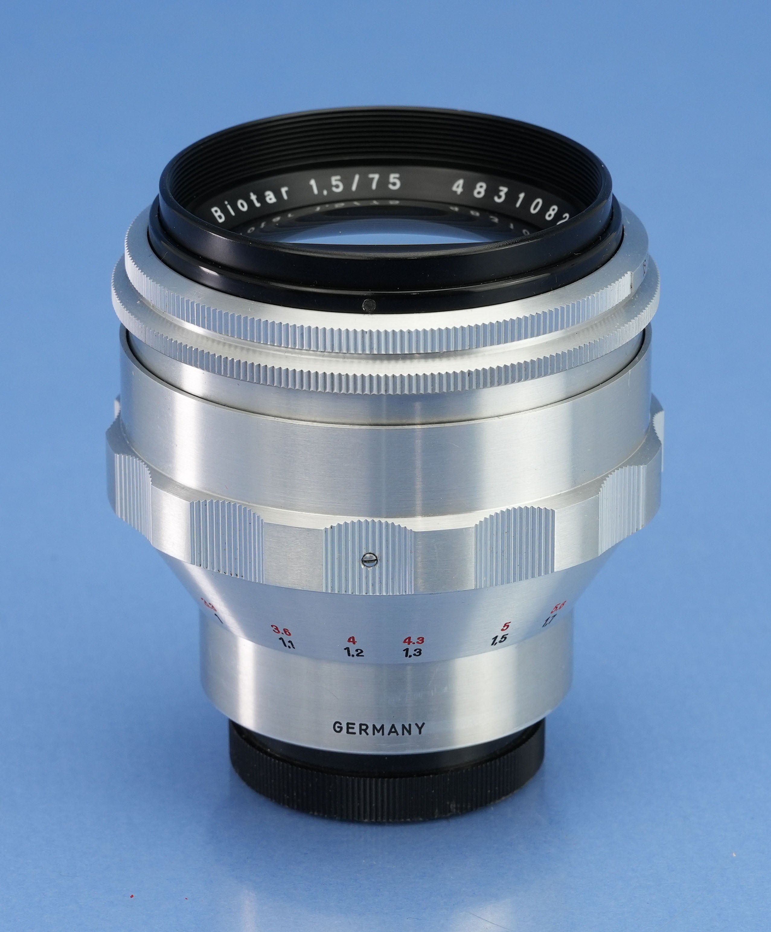 CARL ZEISS JENA 75MM F1.5 * BIOTAR EXAKTA MOUNT LENS +CAPS VERY CLEAN!