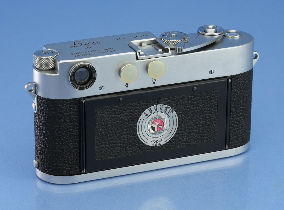 LEICA LEITZ M3 DS CHROME CAMERA BODY 1954 VERY EARLY TRACK SN. # 700716 RARE!