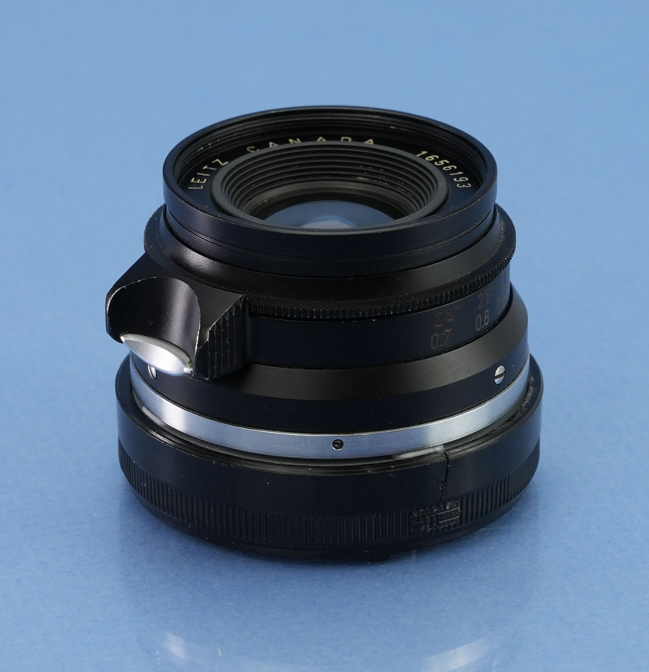 LEICA 35MM SUMMICRON F2 M2/M4 11307 1. Version, schwarz lackiert, 8-Elemente-Objektiv + Deckel