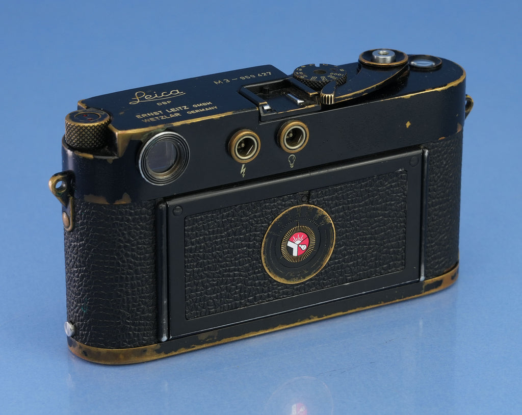 LEICA LEITZ M3 EARLY BLACK PAINT IGEMO RANGEFINDER CAMERA BODY #959427 RARE!