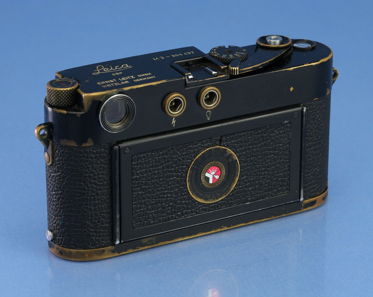 LEICA LEITZ M3 EARLY BLACK PAINT IGEMO RANGEFINDER CAMERA BODY #959427 RARE!