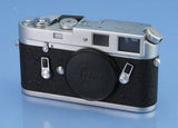 LEICA LEITZ M4 10400 CHROME RANGEFINDER CAMERA BODY +BOX +L SEAL +PAPERS MINT!