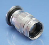 LEICA LEITZ 90MM ELMAR F4 3 ELEMENT ELANG-M CHROME 11830 LENS +BOX LATE # 1965