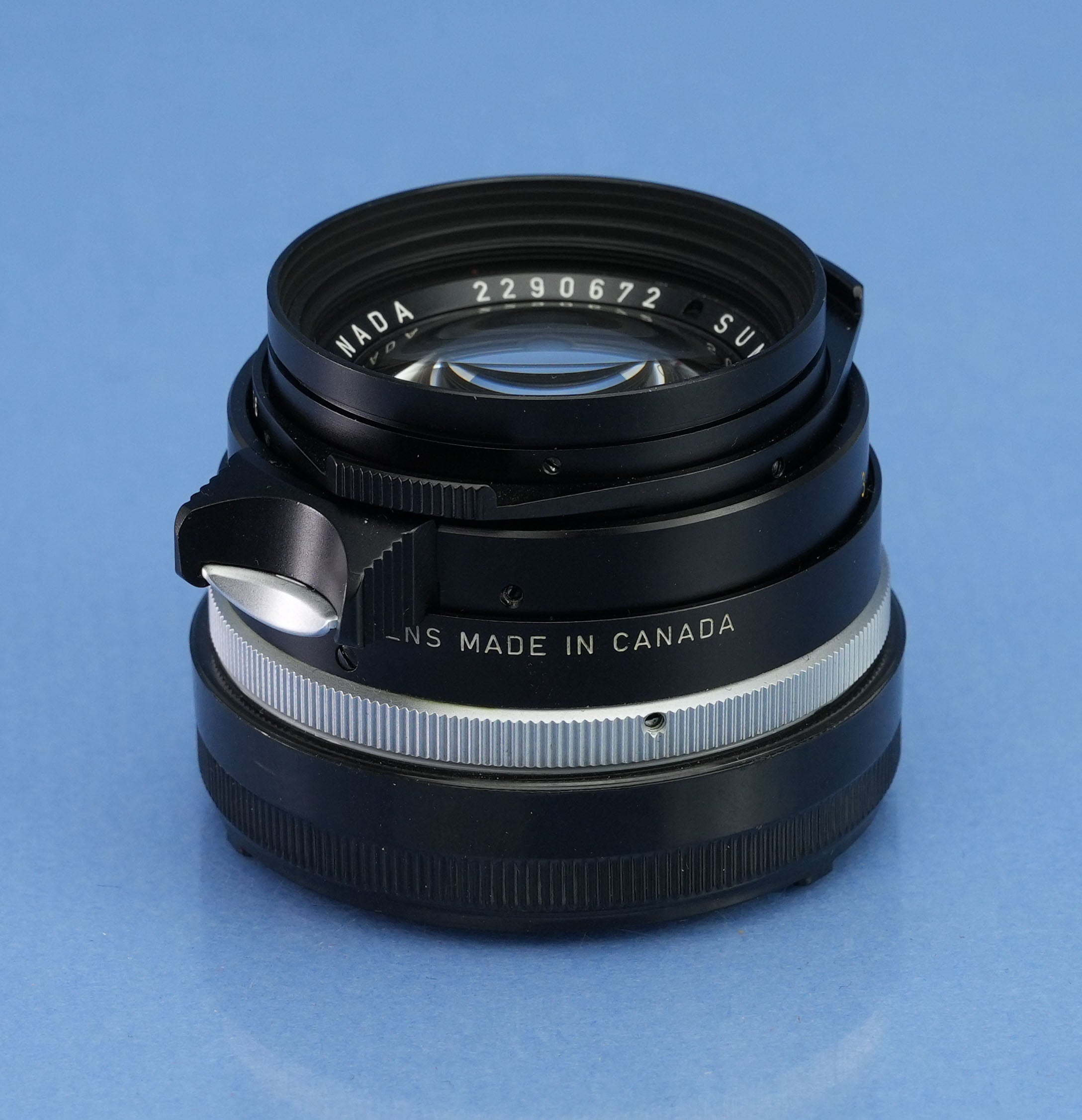 LEICA LEITZ 35MM SUMMILUX-M F1.4 11870 TRANSITIONAL STEEL RIM LOCK ELC LENS MINT