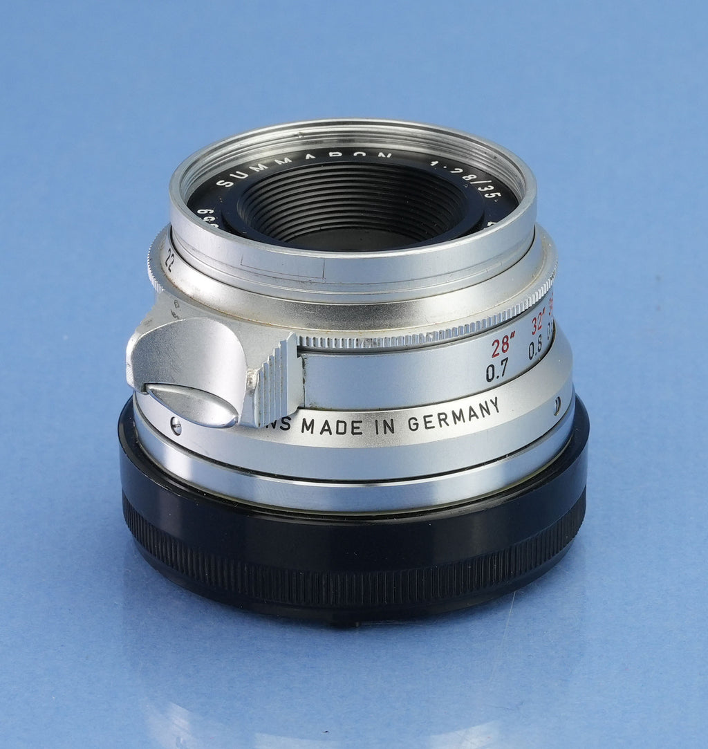 LEICA LEITZ 35MM SUMMARON F2.8 11306 VINTAGE M LENS LATE #2240659 +CAPS