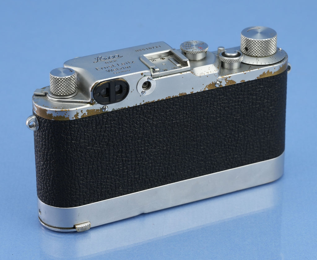 LEICA LEITZ IIIC UPGRADED IIIF LOOHW SM CAMERA + LEICAVIT SYOOM WINDER RARE!