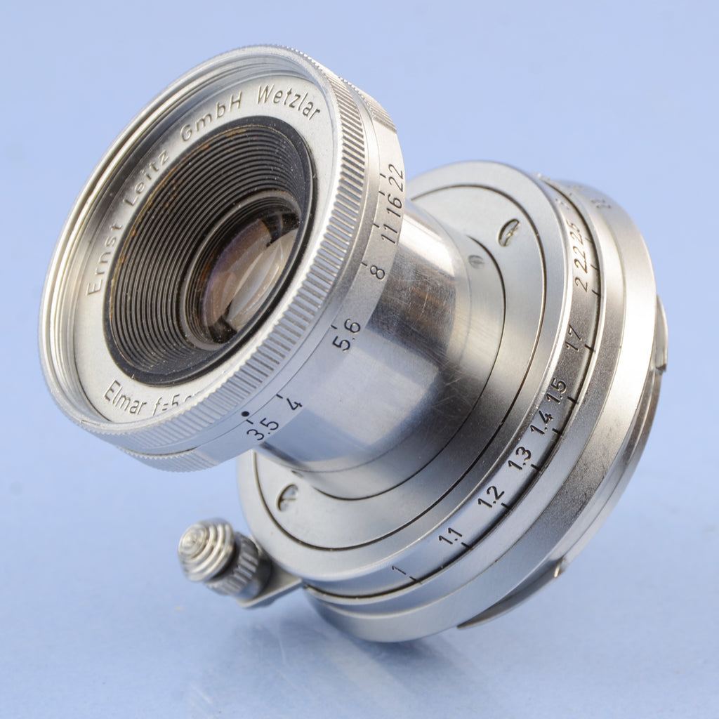 LEICA LEITZ 50MM ELMAR F3.5 11110 M CHROME COLLAPSIBLE M LENS CLEAN