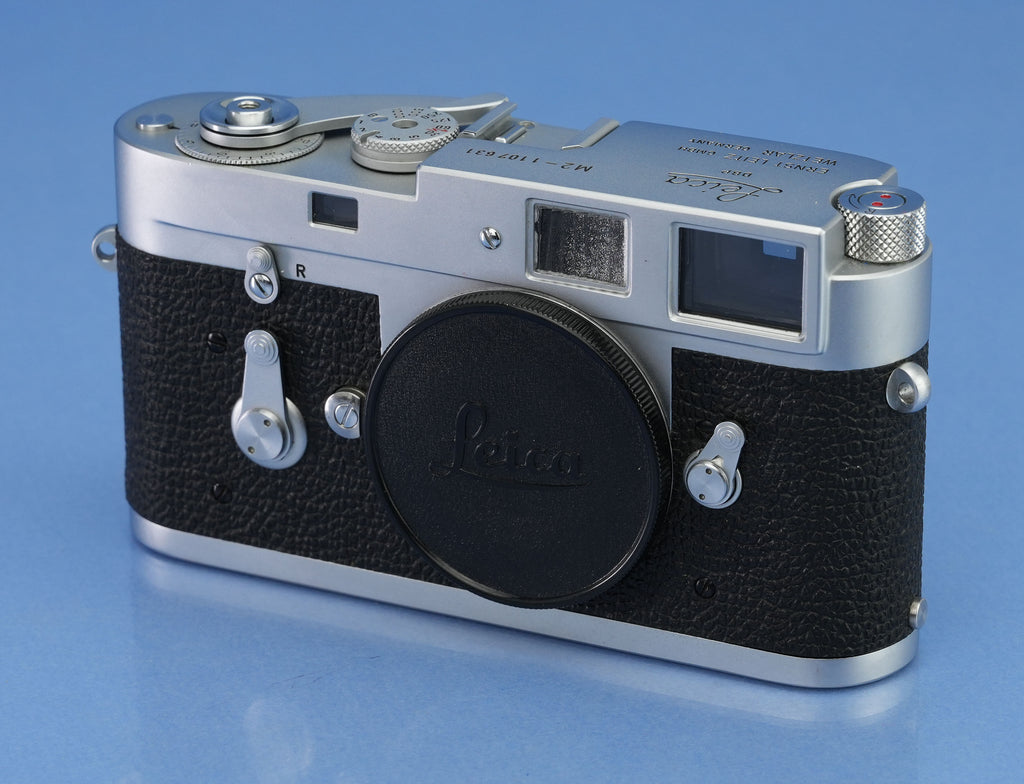 LEICA LEITZ M2 SS SELF TIMER CHROME RANGEFINDER CAMERA BODY 10308 +BOX CLEAN!