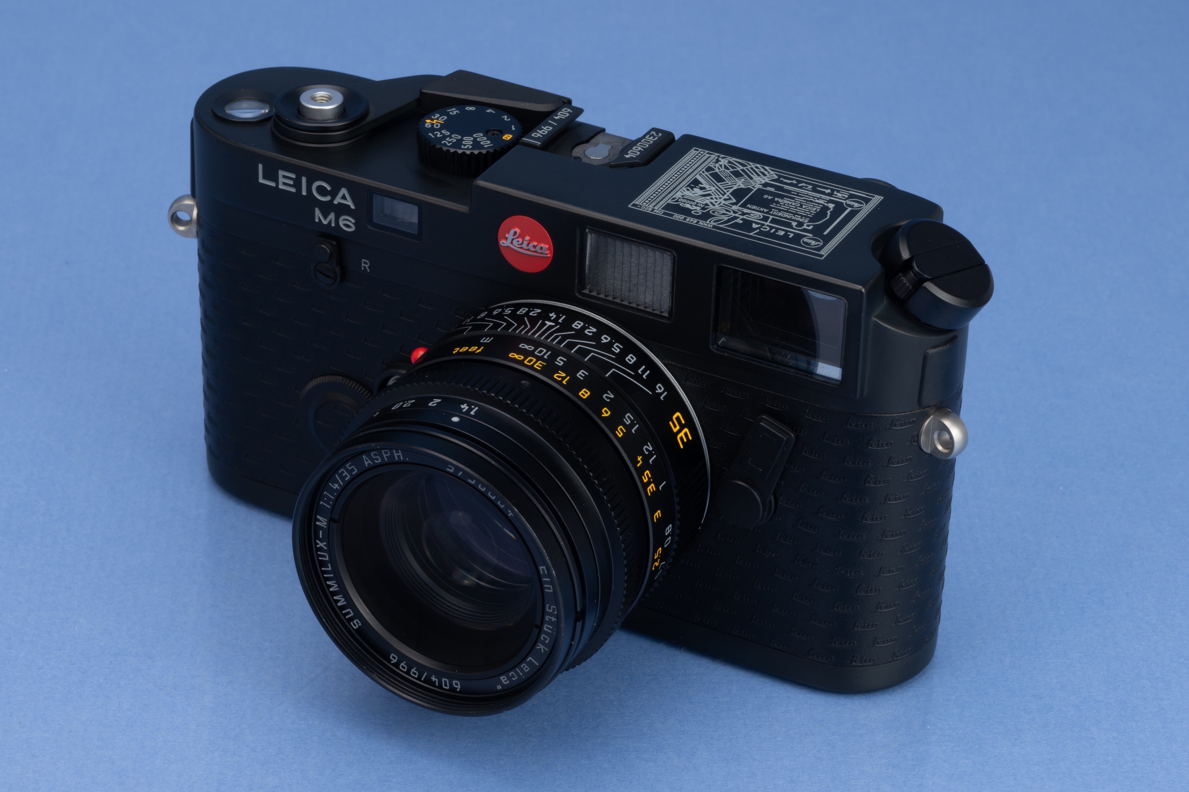 LEICA LEITZ M6 EIN STUCK 10496 CAMERA SET +35MM F1.4 SUMMILUX ASPH +BOX SET MINT