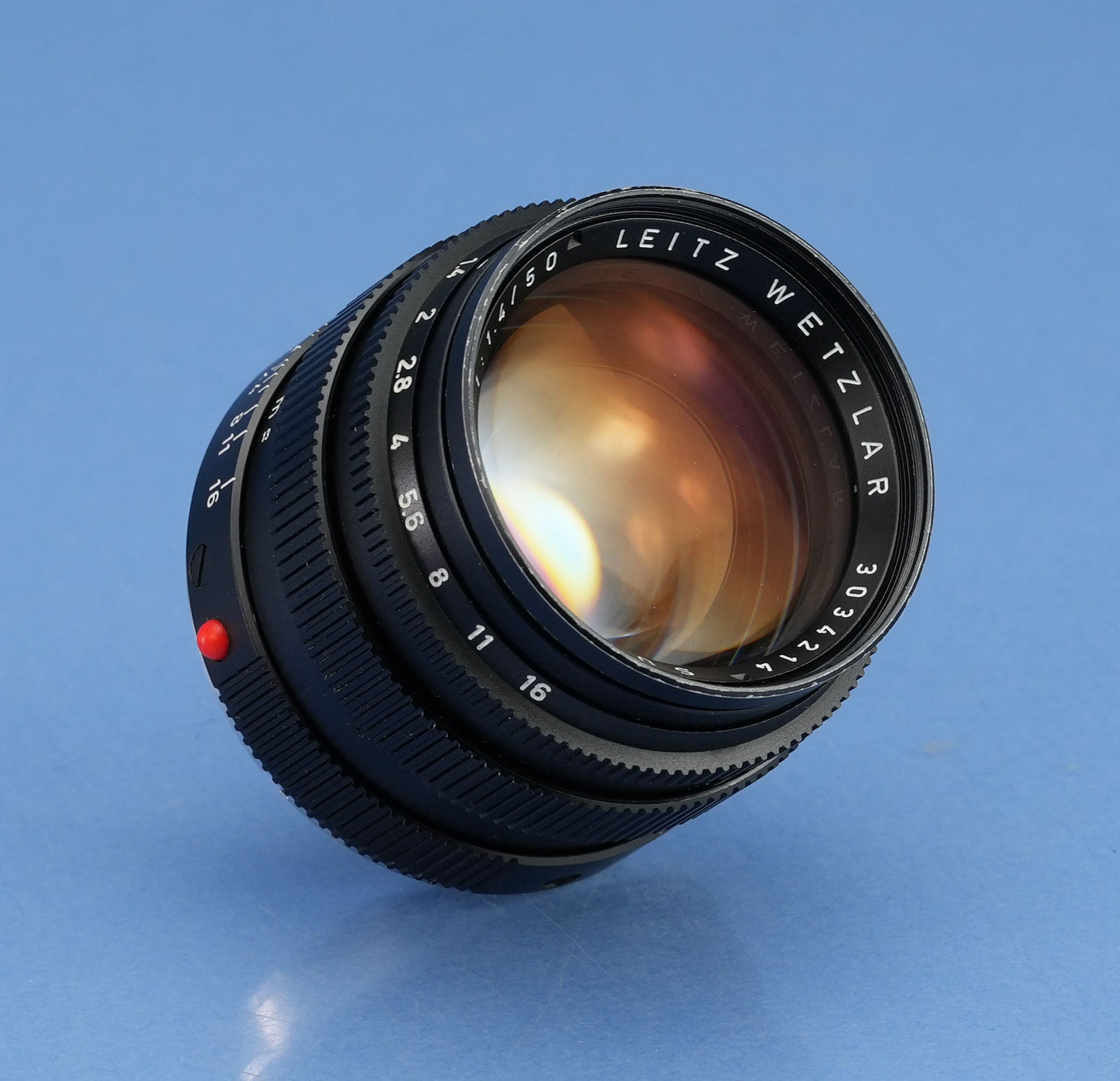 LEICA LEITZ 50MM F1.4 SUMMILUX 11113 2ND V BLACK M LENS LATE # c. 1967 NICE!
