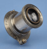 LEICA HEKTOR 50MM F2.5 NICKEL FINISH 7 O'CLOCK SM LENS SCREW MOUNT NICE!