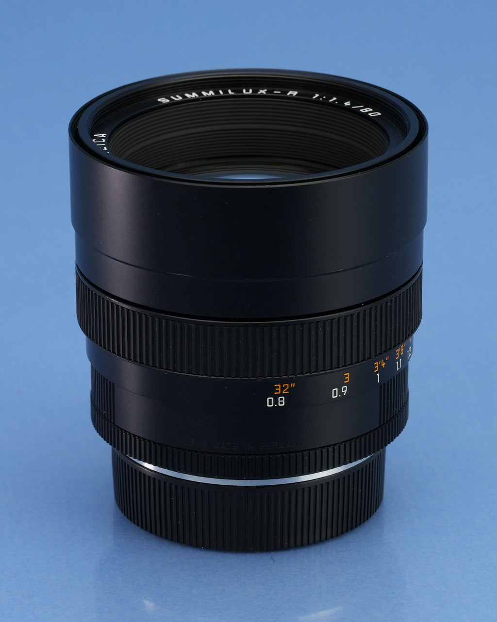 LEICA LEITZ 80MM SUMMILUX-R F1.4 3 CAM ROM 11349 R LENS +CAPS LATE # MINT!
