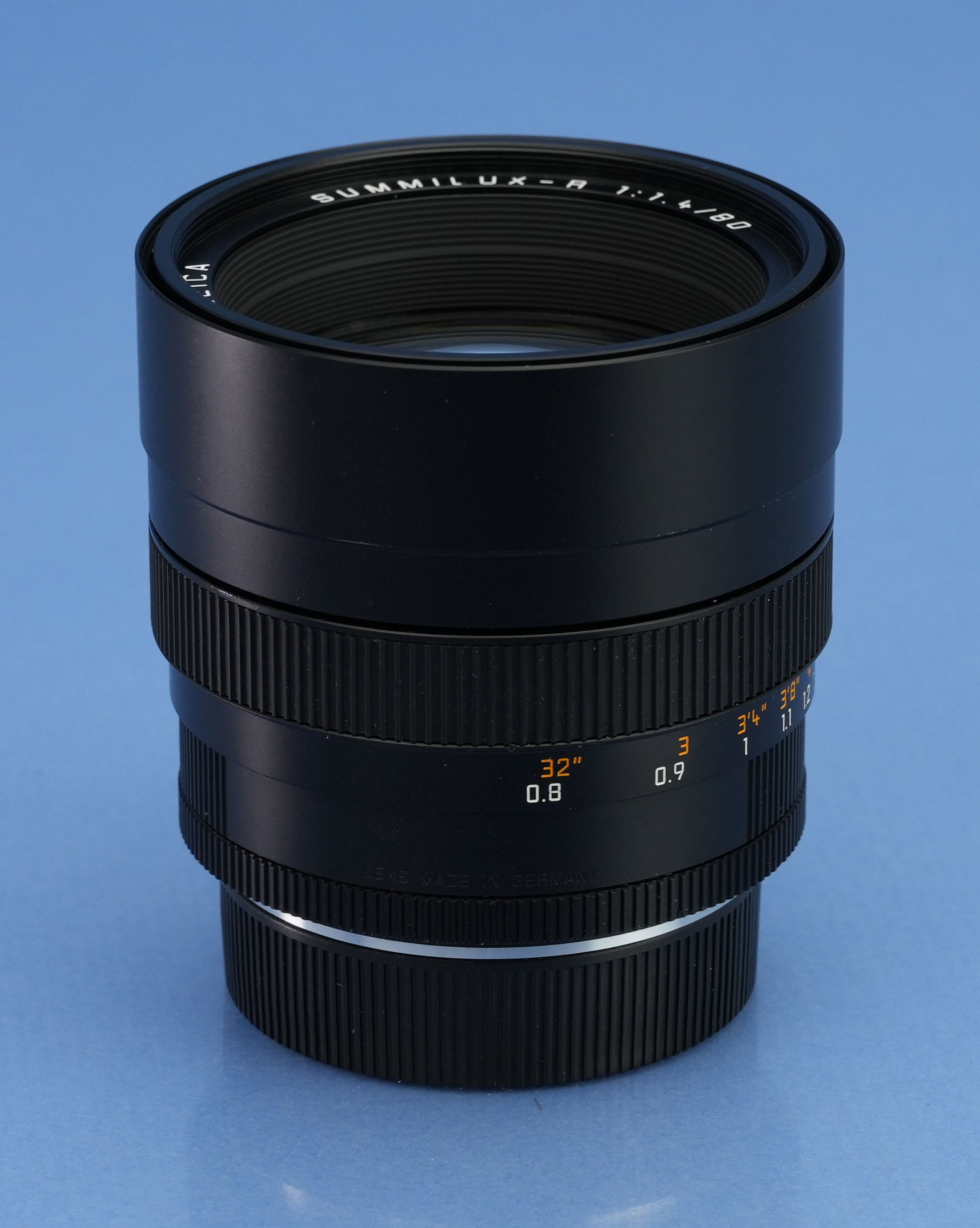LEICA LEITZ 80MM SUMMILUX-R F1.4 3 CAM ROM 11349 R LENS +CAPS LATE # MINT!