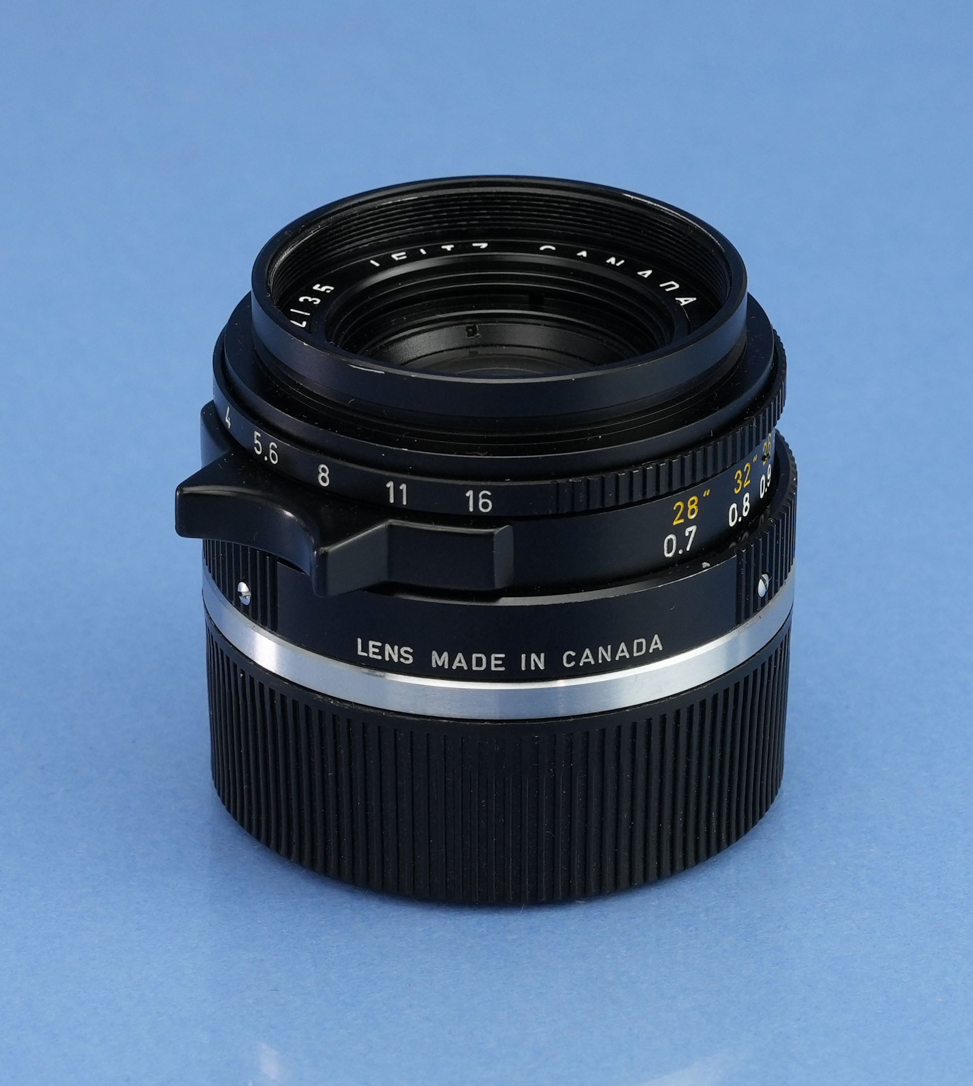 LEICA LEITZ 11309 35MM SUMMICRON VERSION 3 CANADA BLACK M LENS +SHADE +CAPS