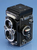 ROLLEI ROLLEIFLEX 3.5F PLANAR WHITE FACE 12/24 TLR CAMERA +CASE LATE # MINT! WOW