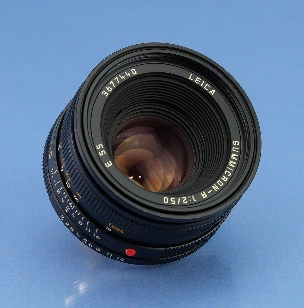 LEICA LEITZ 50MM SUMMICRON-R 2ND VERSION 11216 3RD CAM LATE # GERMANY LENS NICE!