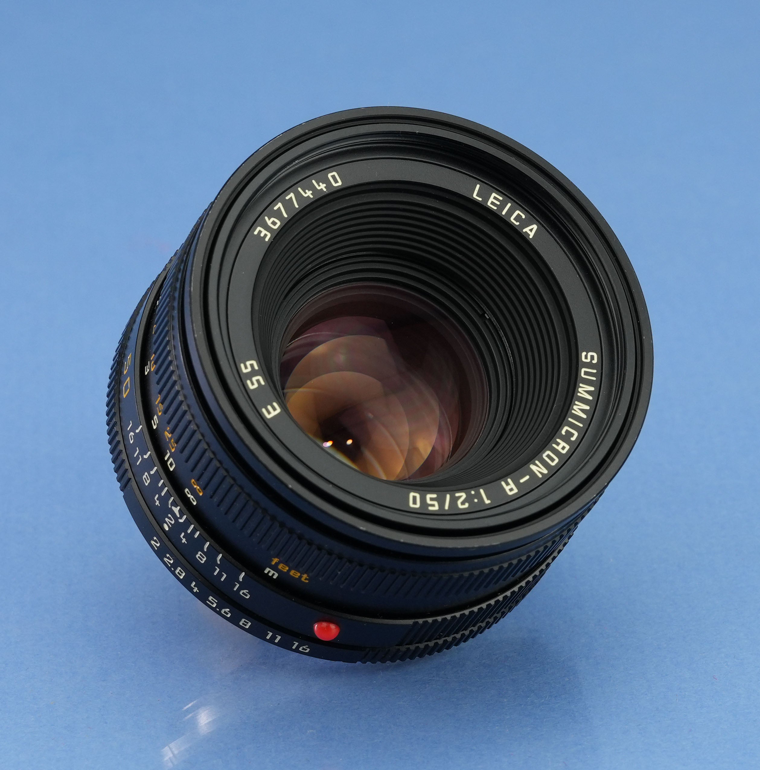 LEICA LEITZ 50MM SUMMICRON-R 2ND VERSION 11216 3RD CAM LATE # GERMANY LENS NICE!