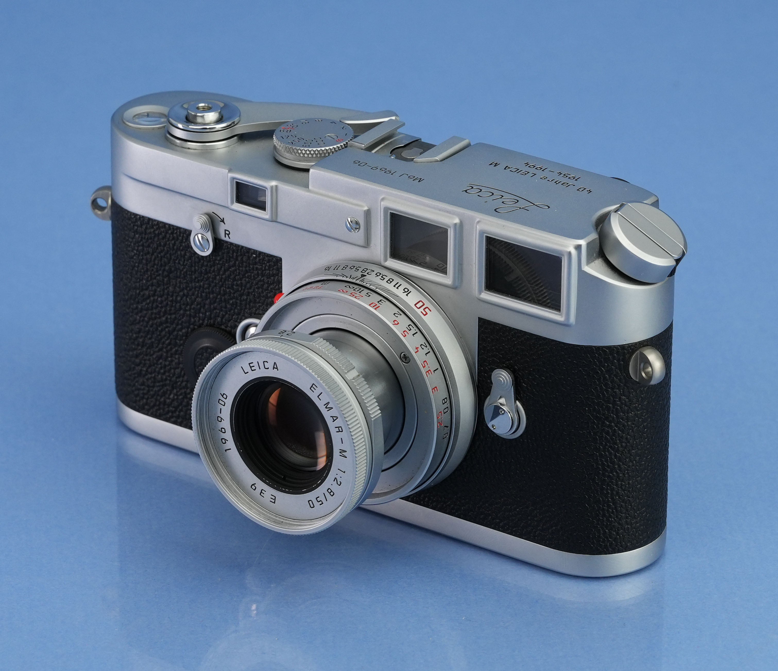 LEICA M6J 10440 40 YEAR JAHRE CAMERA +50MM ELMAR F2.8 +BOX SET # 1999-11 MINT!