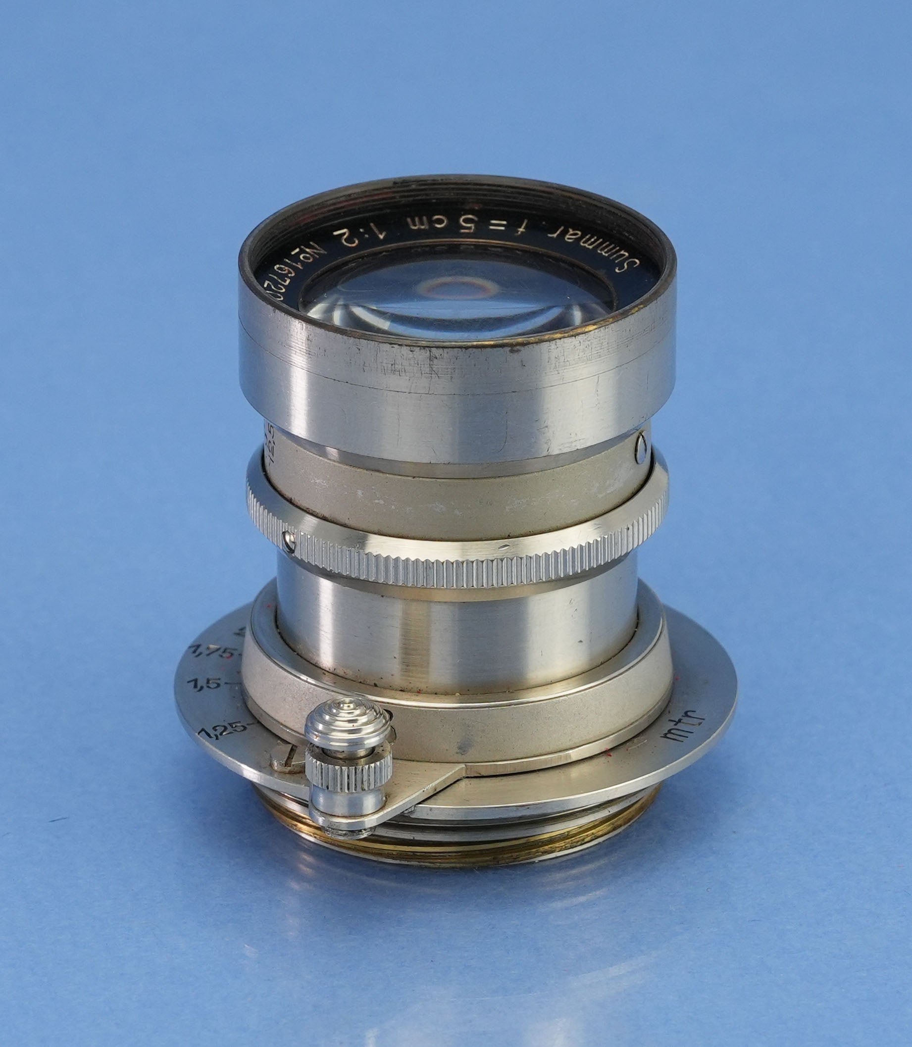 LEICA LEITZ SUMMAR 50MM F2 RIGID NICKEL SUMMAR LENS VERY EARLY 1933 #205 WOW!