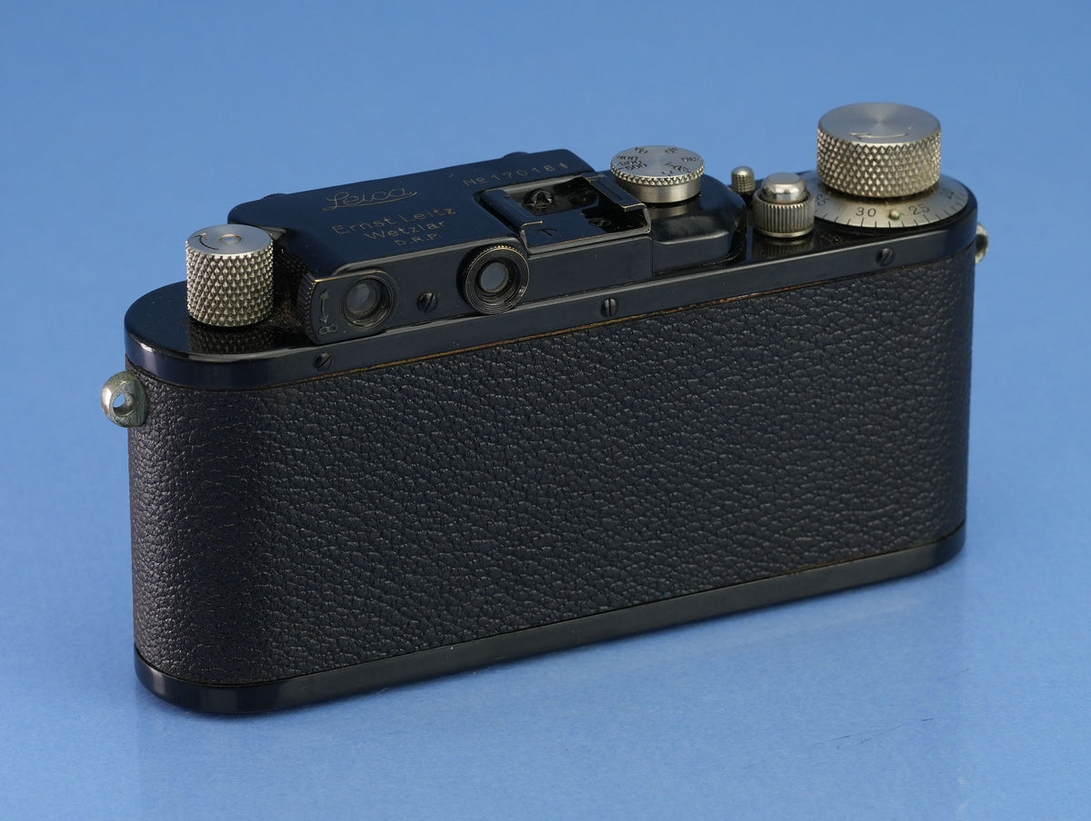 LEICA LEITZ III (MODEL F) LYDRO 1935 BLACK PAINT SM NICKEL CAMERA BODY NICE!