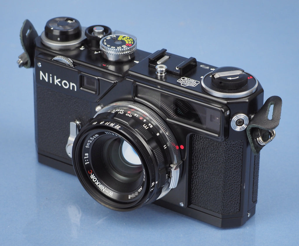 NIKON SP BLACK PAINT LIMITED EDITION BLACK PAINT CAMERA +BOX +35MM F1.8 LENS NEW