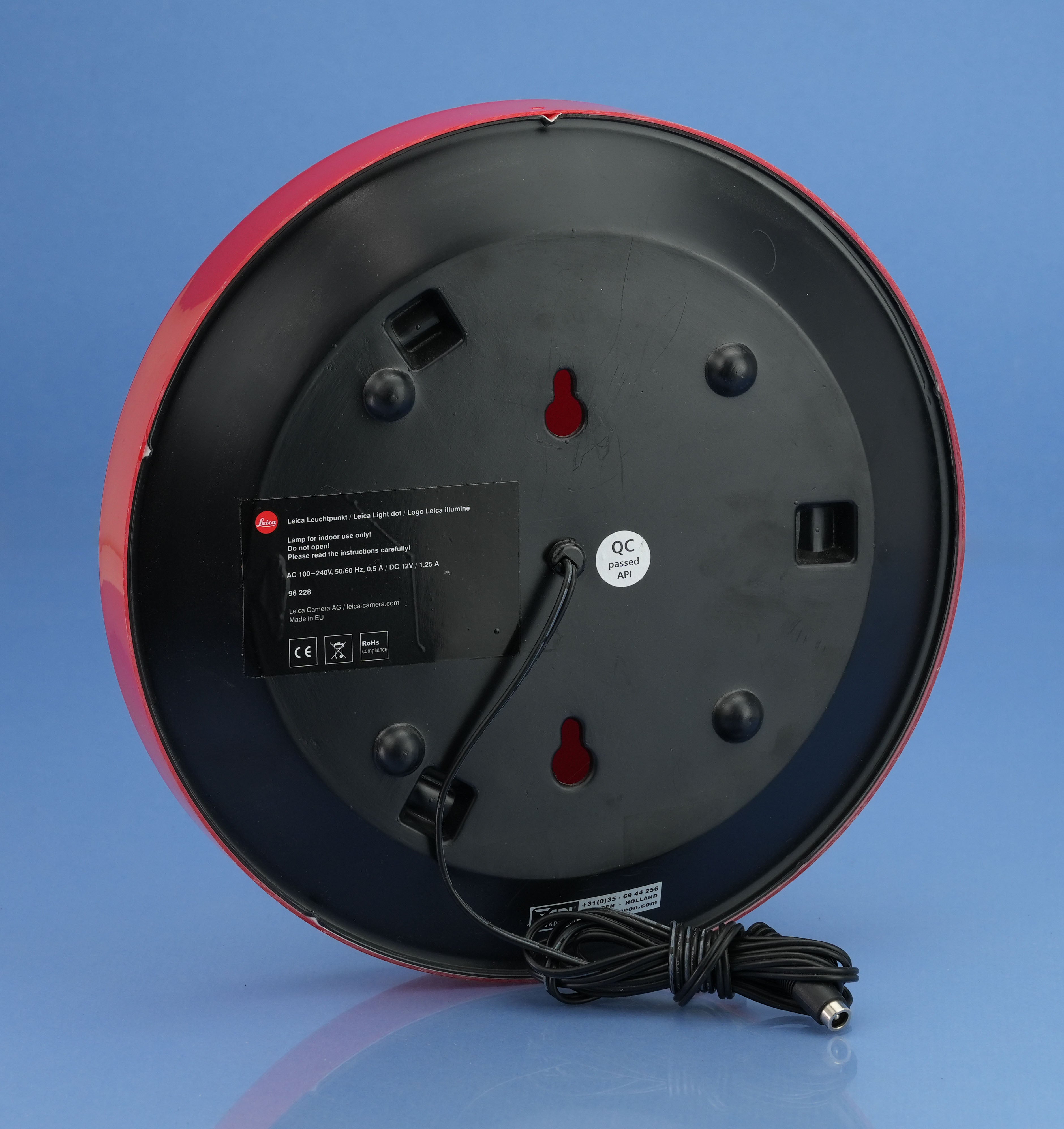 LEICA RED DOT LOGO HÄNDLERSCHILDLEUCHTE ORIGINAL 96228 10 ZOLL