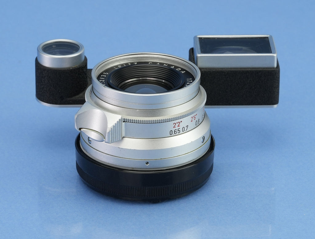 LEICA 35MM SUMMICRON F2 SAWOO-MW 11108 CANADA 8-ELEMENTE-OBJEKTIV + Okulare + Deckel + Box