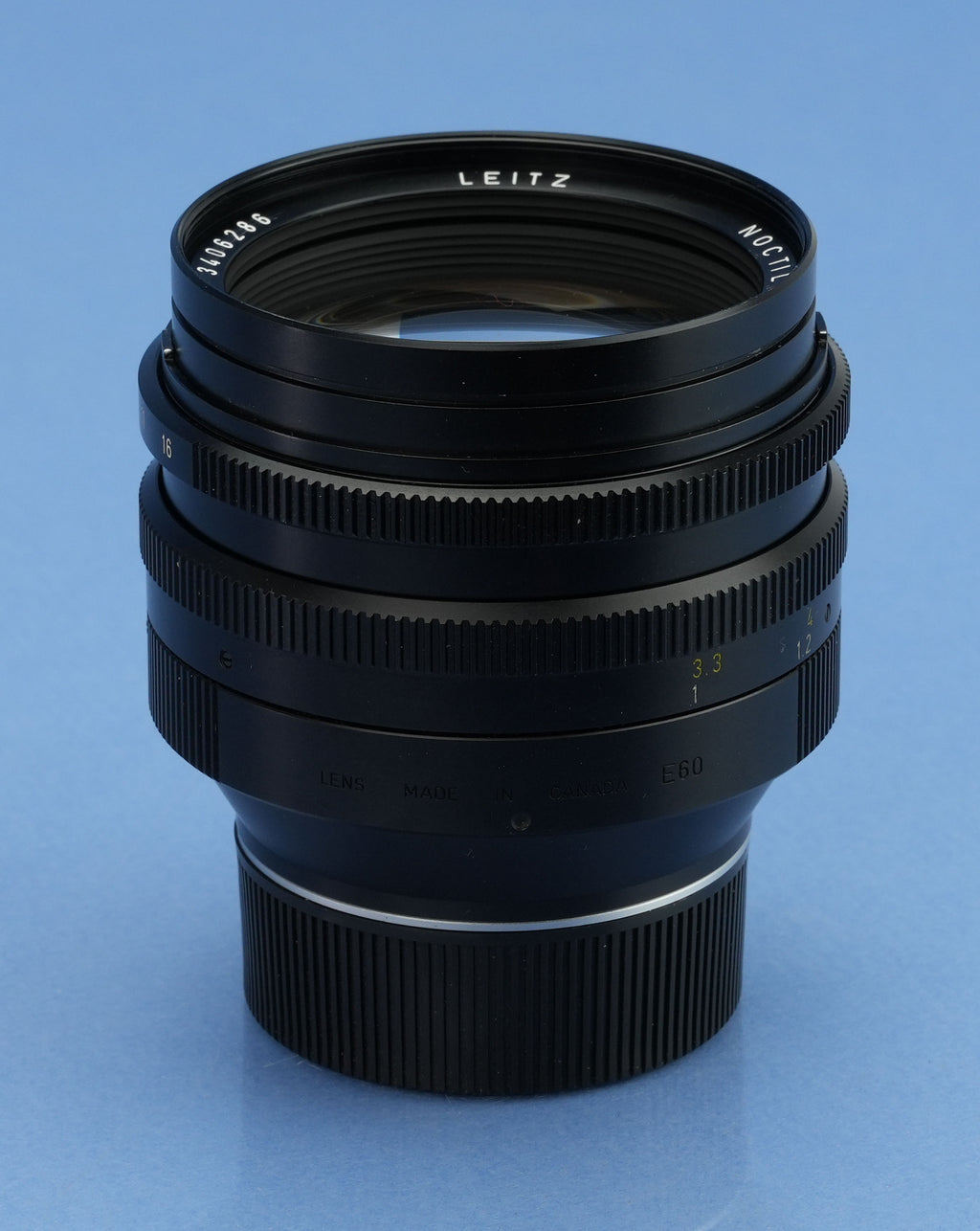 LEICA LEITZ 50MM NOCTILUX-M F1 11821 3. Version E60 Objektiv +12539 Schirm sauber!