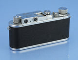LEICA LEITZ III 111 (MODEL F) LYDRO RANGEFINDER CAMERA BODY. RARE SILVER CHROME