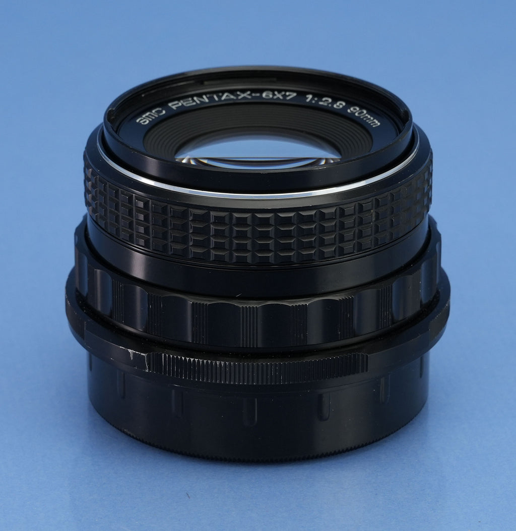 PENTAX SMC 6X7 90MM 2.8 MEDIUM FORMAT SLR LENS LATER VERSION COATINGS +CAPS