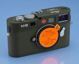 LEICA 10707 M8.2 OLIVE SAFARI CAMERA +CHROME ELMARIT-M 28MM LENS 325 SHOTS MINT!