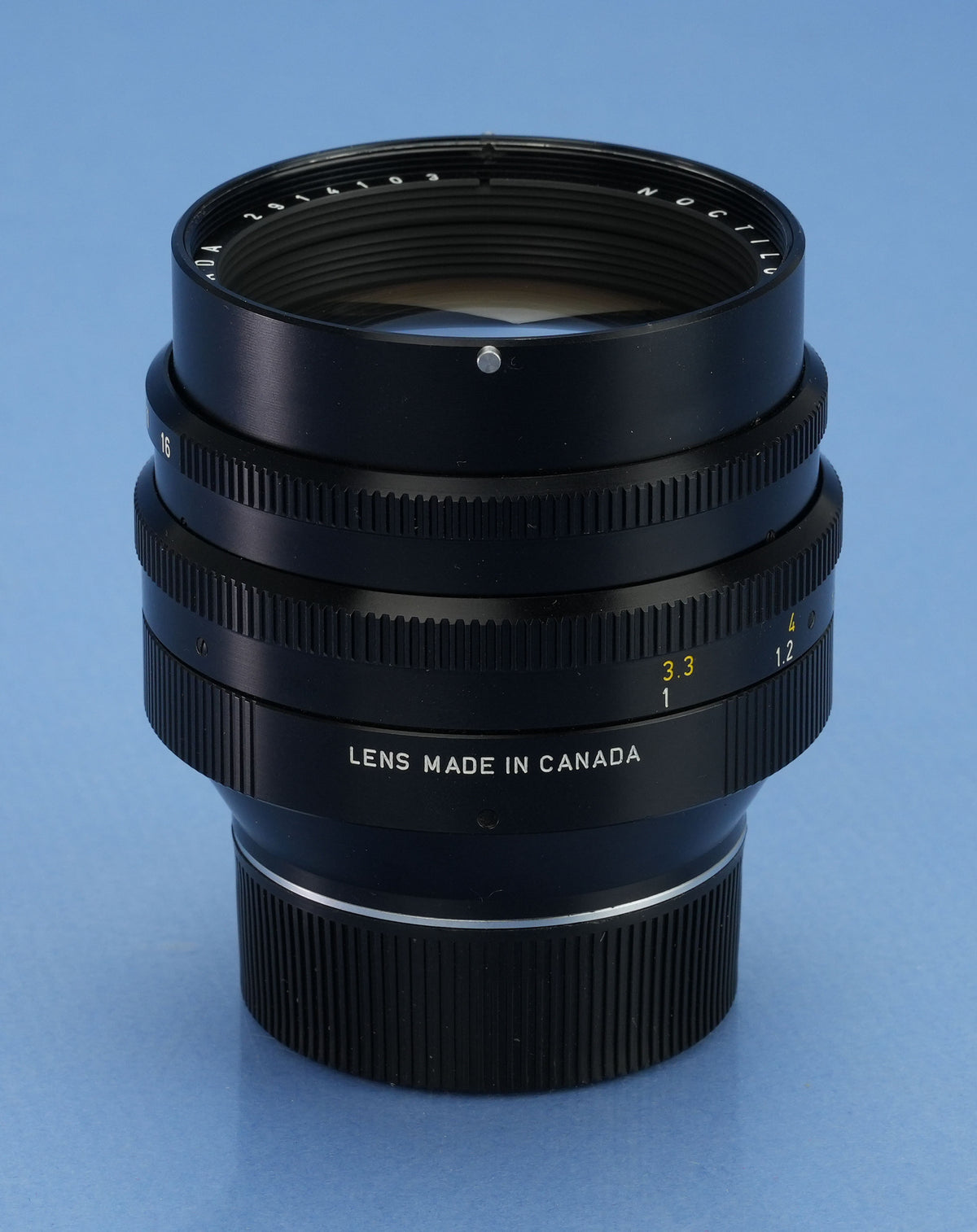LEICA LEITZ 50MM NOCTILUX-M F1 11821 E58 VERSION 1 LENS +12518 SHADE +CAPS NICE!