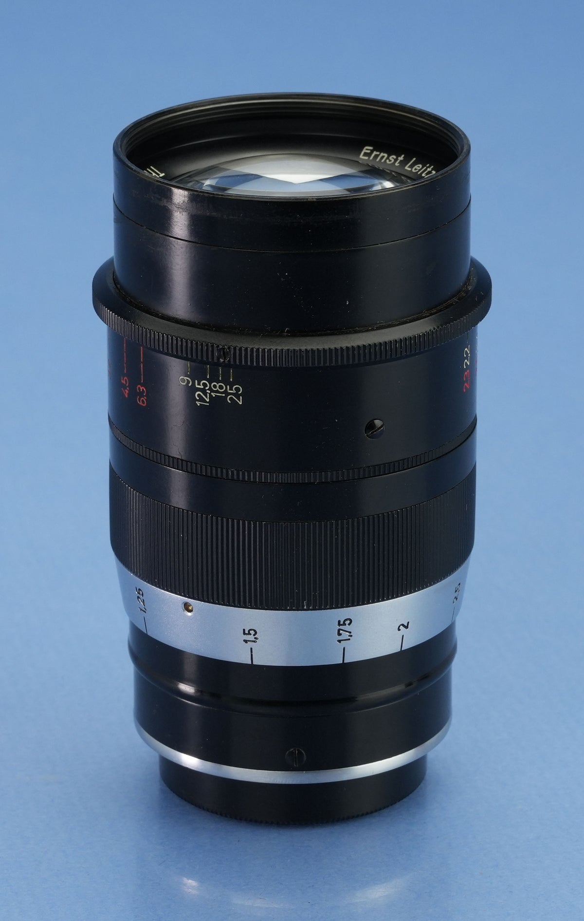 LEICA LEITZ 90MM THAMBAR F2.2 BLACK PAINT LENS +CENTER FILTER +HOOD +CAPS +BOX