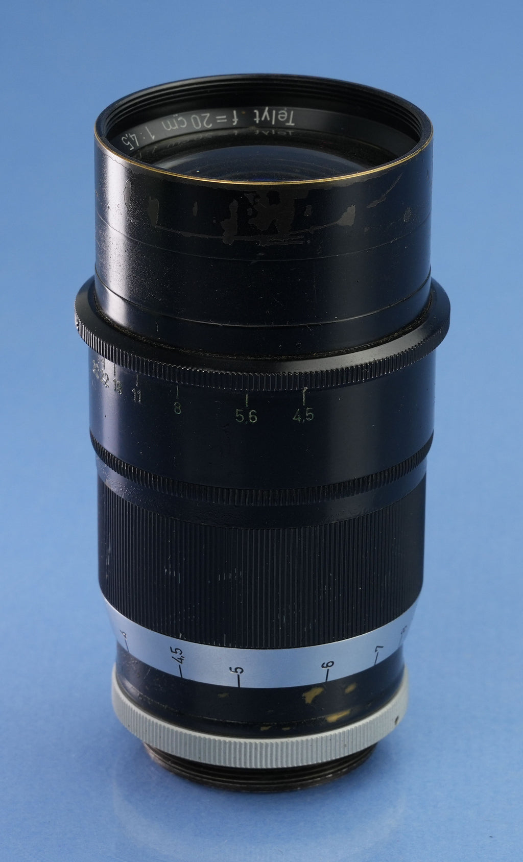 LEICA LEITZ 200MM F4.5 TELYT VISOFLEX VISO I LENS SET +SHADE, FINDER, x3 FILTER+