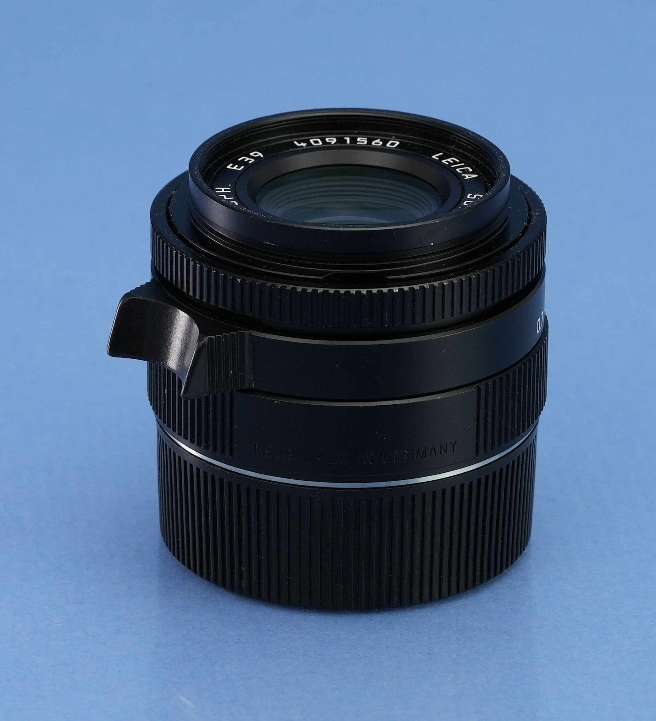 LEICA LEITZ 35MM SUMMICRON-M F2 ASPH 6BIT 11879 BLACK M LENS +BOX +SHADE +CAPS