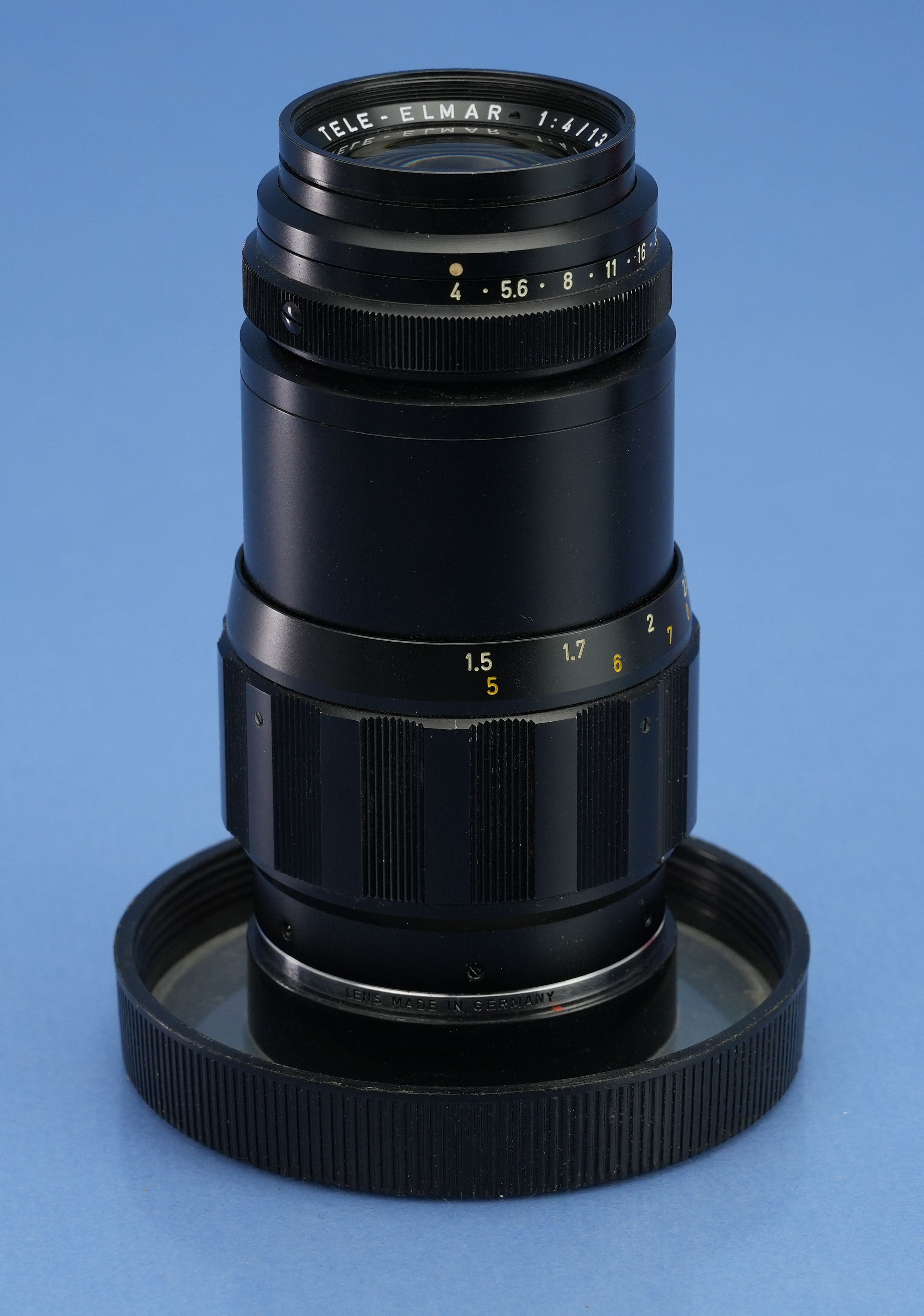 LEICA LEITZ 135MM TELE-ELMAR F4 11851 BLACK M LENS +12575 SHADE +BOX SERVICED!