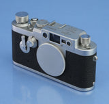 LEICA LEITZ IIIG GOOEF CHROME SM LTM CAMERA BODY LATE# 968647 +MATCHING # BOX