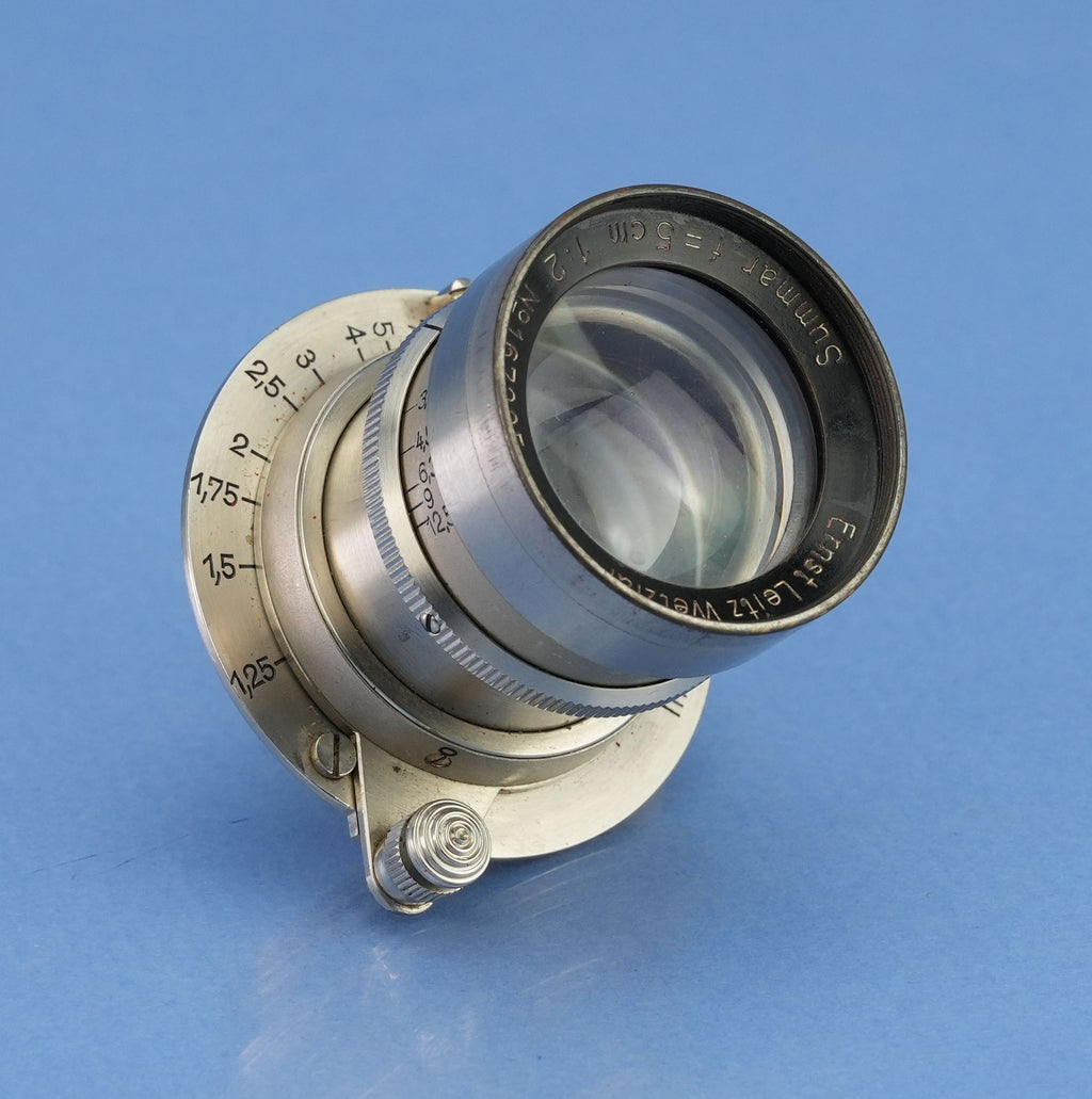 LEICA LEITZ SUMMAR 50MM F2 RIGID NICKEL SUMMAR LENS VERY EARLY 1933 #205 WOW!