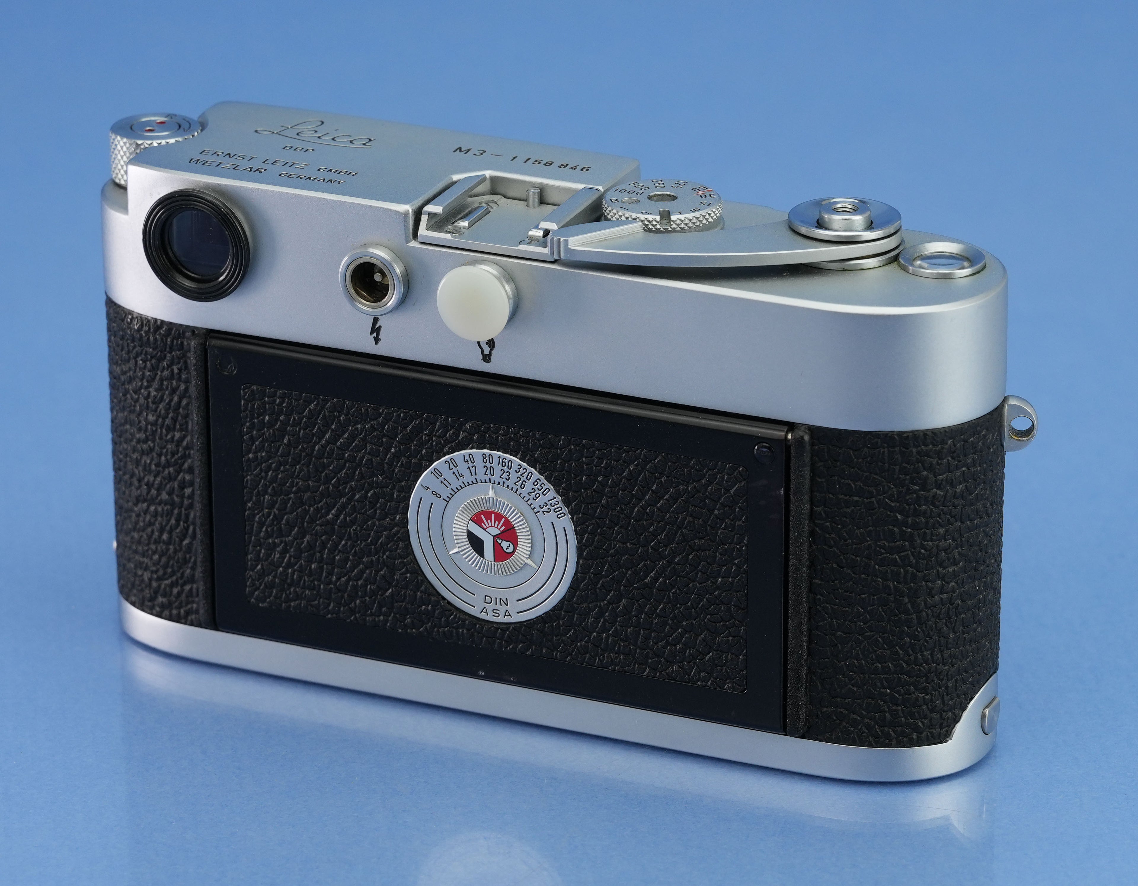 LEICA LEITZ M3 SS 10150 IGEMO CAMERA BODY LATE # NO GUARD #11578846 RARE +PRETTY