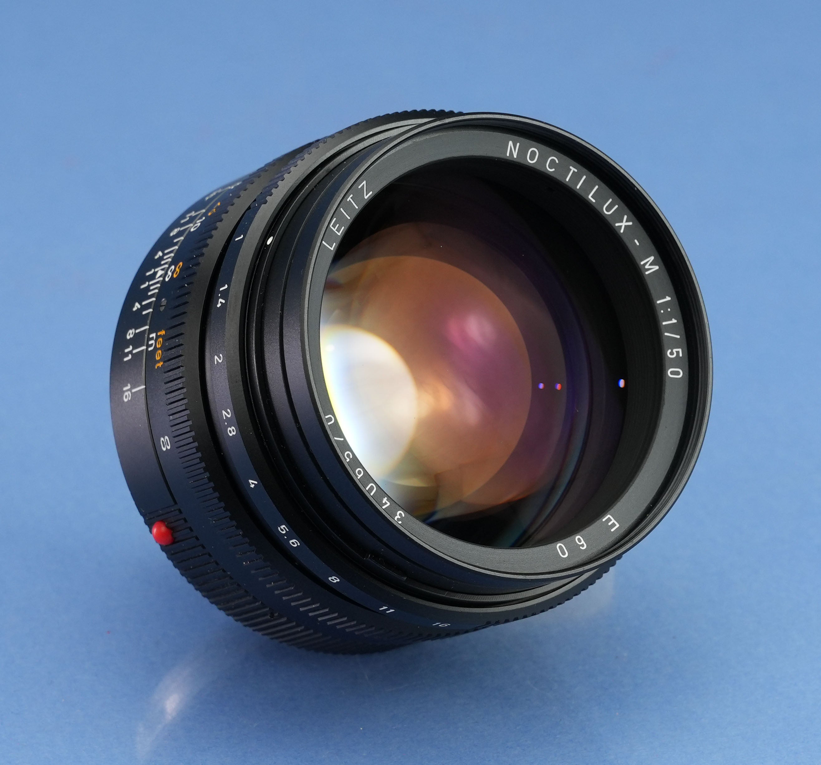 LEICA LEITZ 50MM NOCTILUX-M F1 11822 3RD VERSION E60 LENS +SHADE +FILTER MINT!