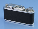 LEICA LEITZ II (MODEL D) LYKAN RANGEFINDER CAMERA BODY. RARE SILVER CHROME NICE
